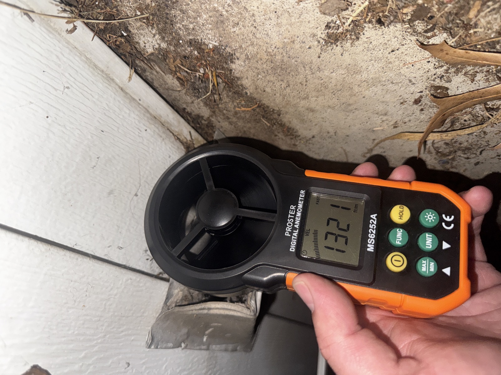 Airflow testing after dryer vent cleaning in Independence